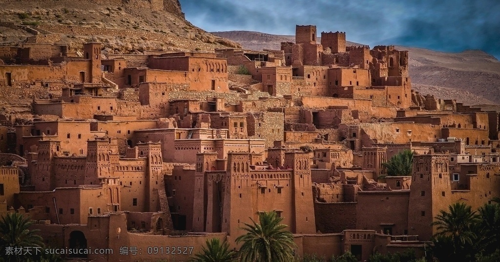 摩洛哥 城市 历史 村 粘土 老 古董 阿拉伯语 镇 干旱 建筑园林 建筑摄影