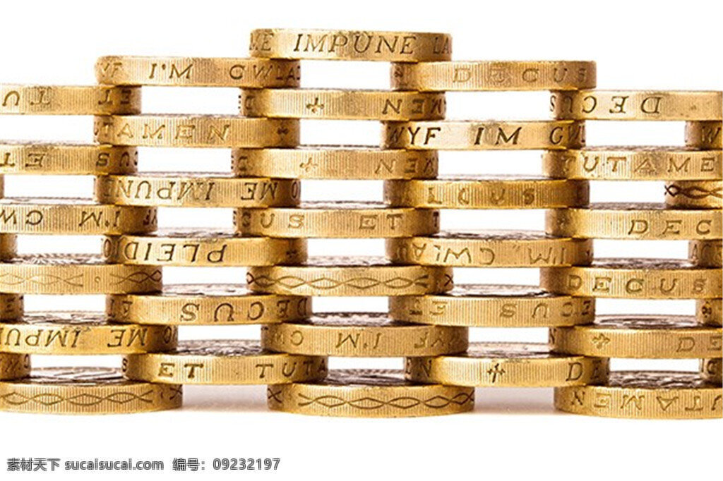 整齐金币 金币 黄色 增长 游戏币 硬币 金钱 货币 整齐 整洁 矢量 psd素材 矢量素材下载 白色