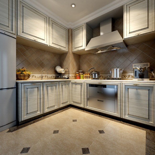 简约 欧式 厨房 厨柜 模型 3d模型素材 厨卫模型