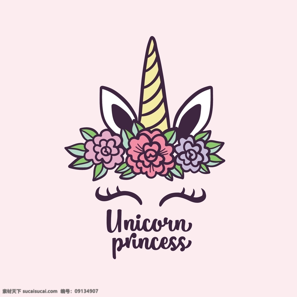 独角兽 unicorn 花 头像 角 生物世界