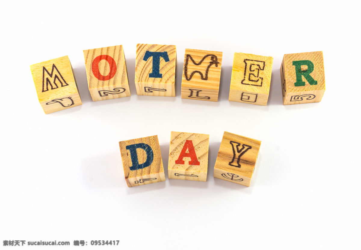 小 木块 上 字母 组成 母亲节 mother day 节日庆典 生活百科