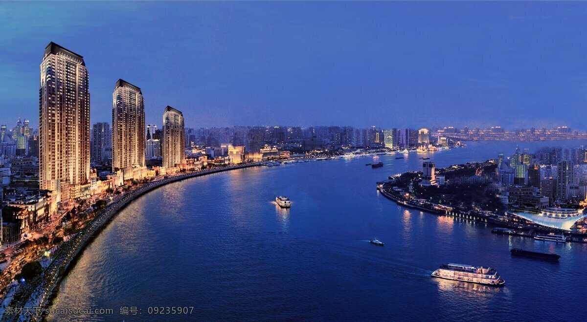 武汉江边 城市 夜景 武汉 江边 住宅 建筑园林 建筑摄影