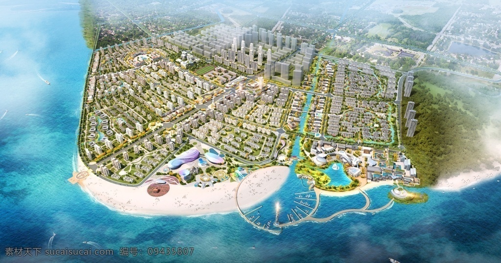 地产 效果图 楼盘 地产效果 地产效果图 地产渲染 鸟瞰 自然景观 建筑园林