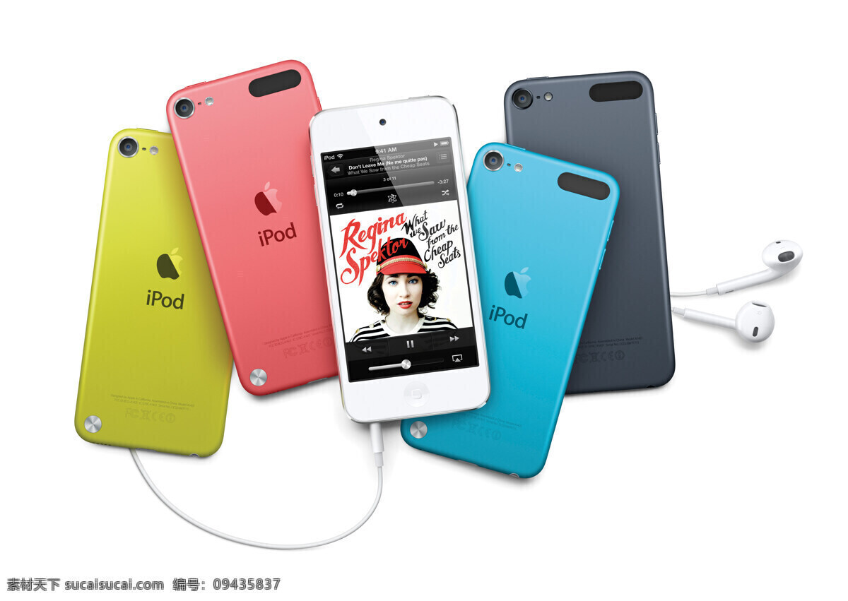 苹果 手机 ipod touch 大方 简洁 苹果产品 苹果手机 数码产品 五种颜色 耳机线 现代科技 海报 宣传海报 宣传单 彩页 dm