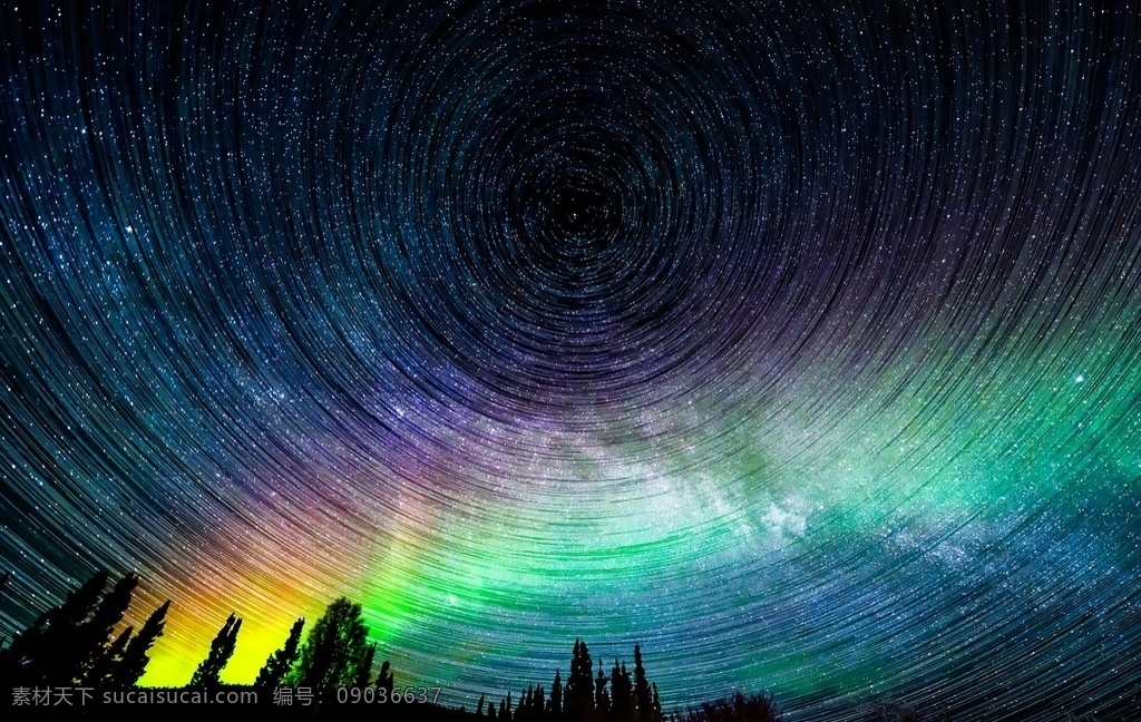 夜晚星空 黑夜 夜晚 星空 月光 神秘 梦幻 仙境 彩色天空 旅游摄影 自然风景