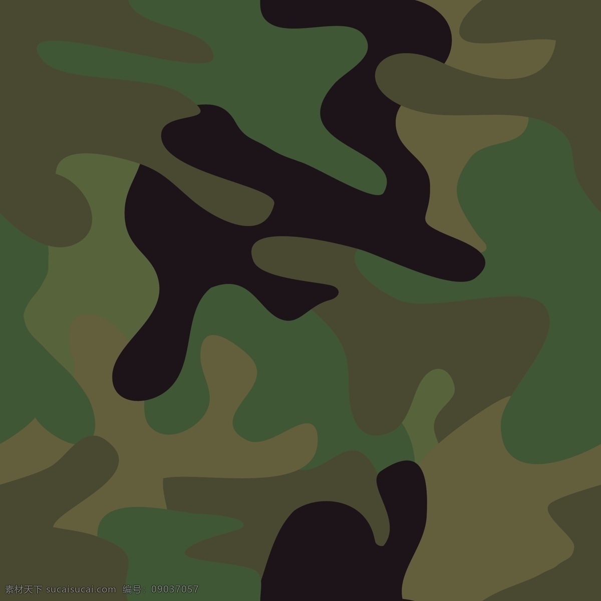 个性迷彩4 背景 4个色 黑色 深军绿 绿色 卡其 彩色 矢量 迷彩 军装 户外 时尚 矢量素材 其他矢量