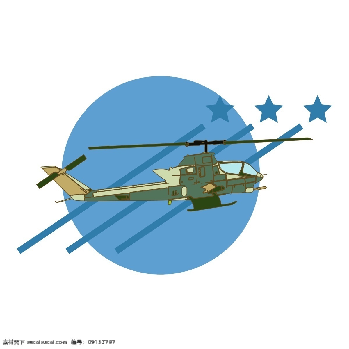 简约 扁平 卡通 建军节 空军 军用 武装直升机 元素 解放军 飞机 直升机 飞行 武装