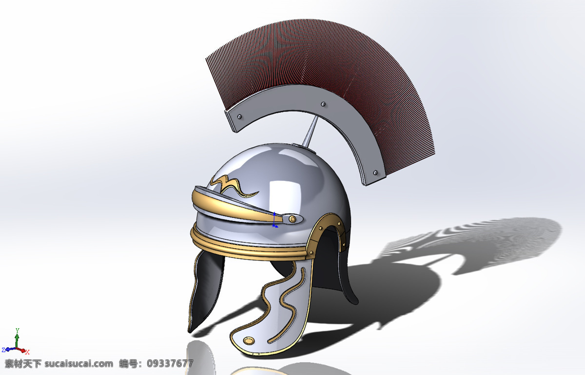 罗马 头盔 军团 legioner 百夫长 塞萨尔 3d模型素材 其他3d模型