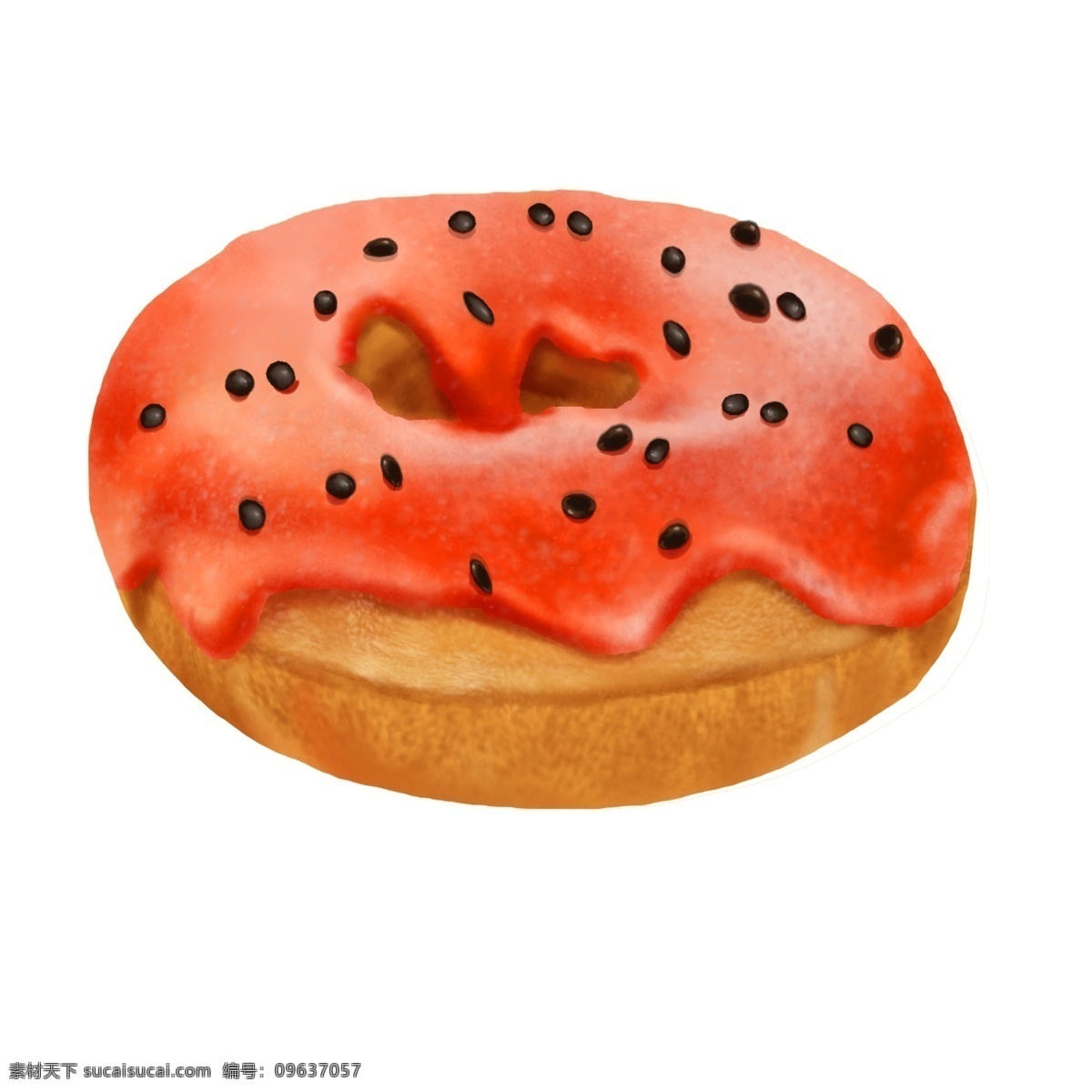 手绘 写实 食物 各种 美味 面包 手绘面包 实物插画 营养早餐 烤面包 甜点 零食 甜食 美味面包 草莓酱 甜甜圈 彩色面包圈 圆圈面包 巧克力豆