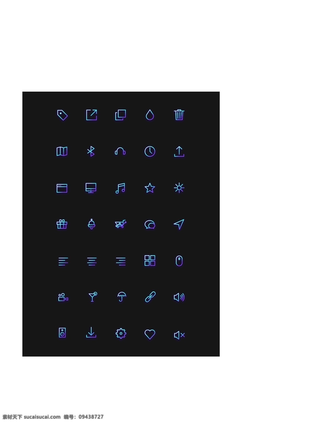 黑紫色线性icon大全素材图片下载-素材编号09438727-素材天下图库