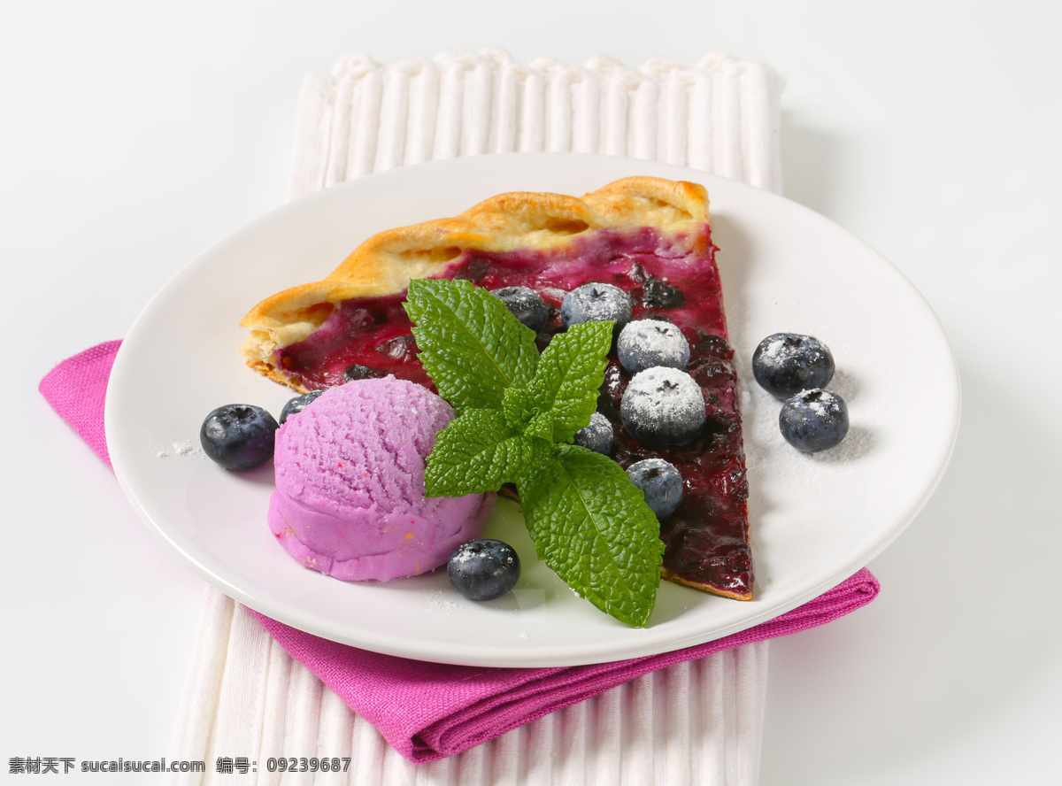 冰 激 棱 蓝莓 披萨 餐饮美食 食物 冰激棱 浆果 冷饮 美食图片