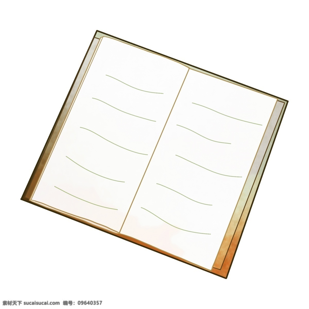 打开 日记本 插画 打开的日记本 学习用品 笔记本 卡通记事本 装饰 记录 白色纸张 记事本插画