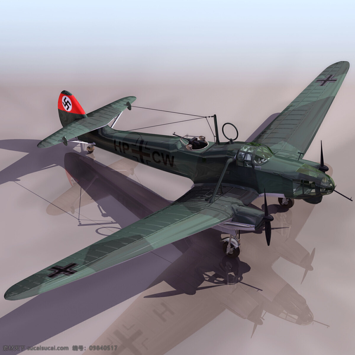 飞机模型 fw 58 58b 军事模型 fw58b 空军武器库 3d模型素材 其他3d模型