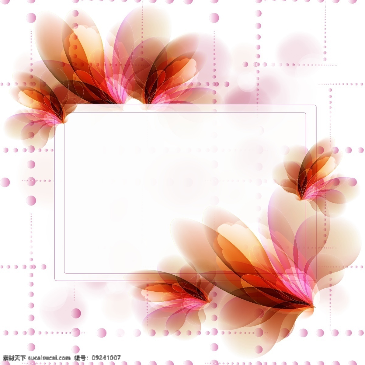 梦幻 小花 底纹 矢量图 花纹花边