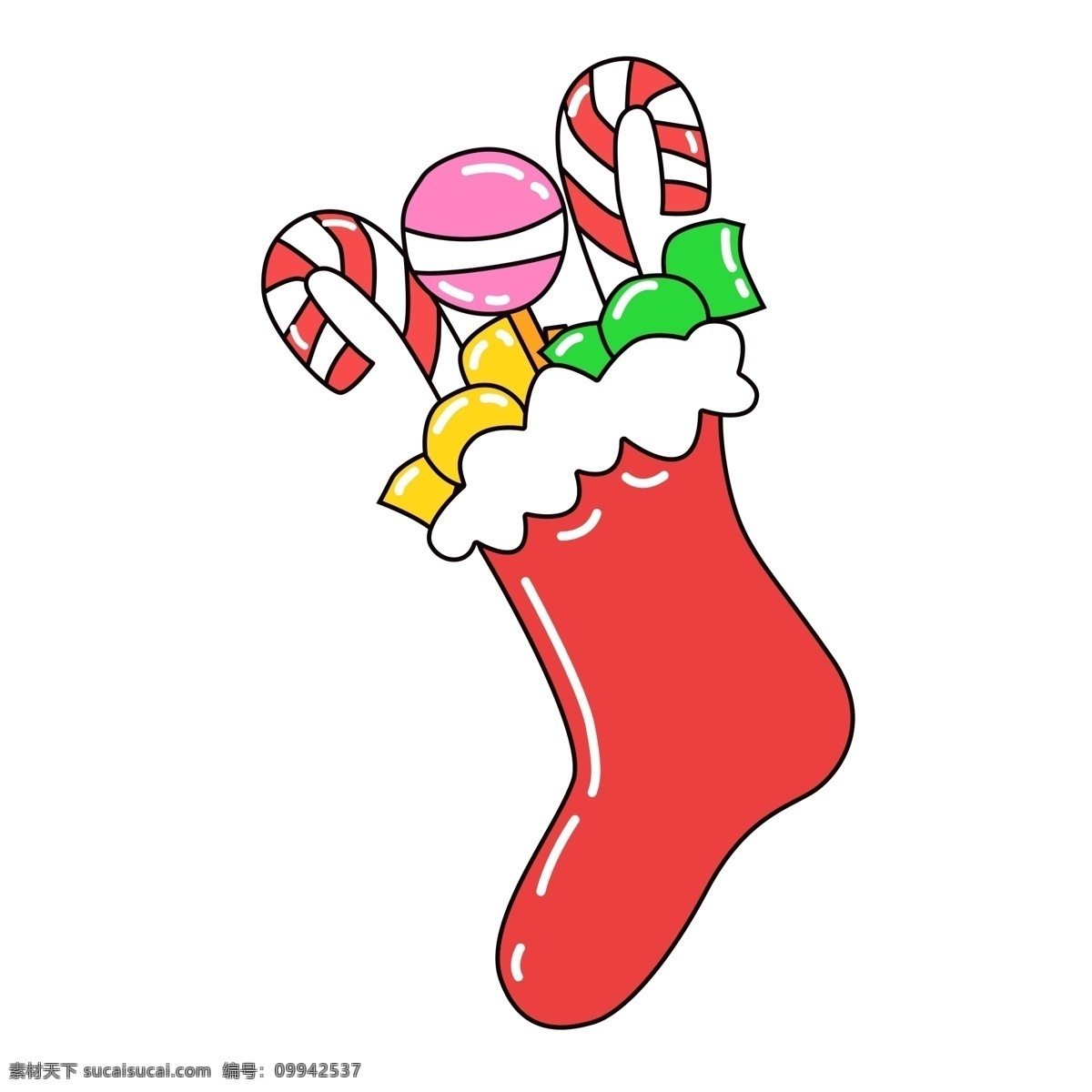 圣诞挂件 卡通 袜子 圣诞 糖果 圣诞袜