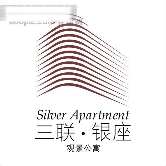 三联 银座 标志 房地产 logo 艺术字 矢量图 其他矢量图