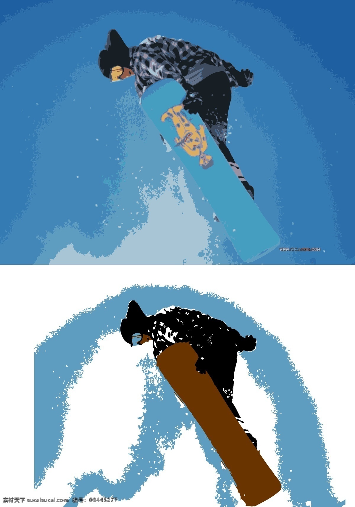 滑雪人物