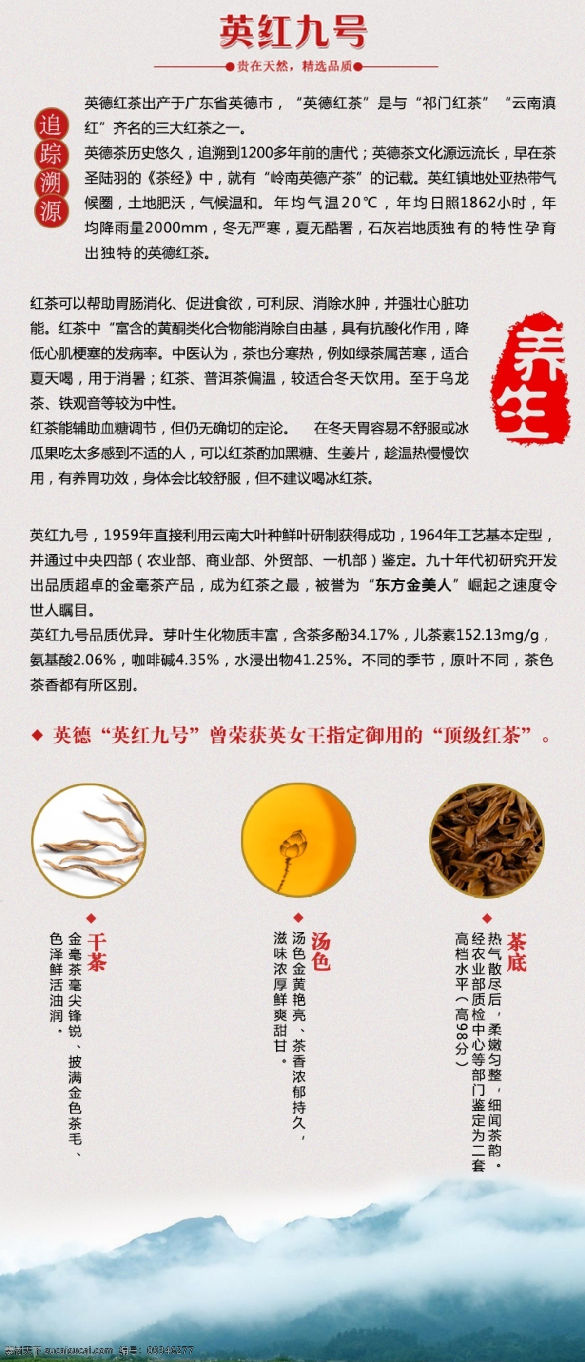 英德红茶 英红9号 详情页 红茶 详情 淘宝素材 淘宝设计 淘宝模板下载 白色
