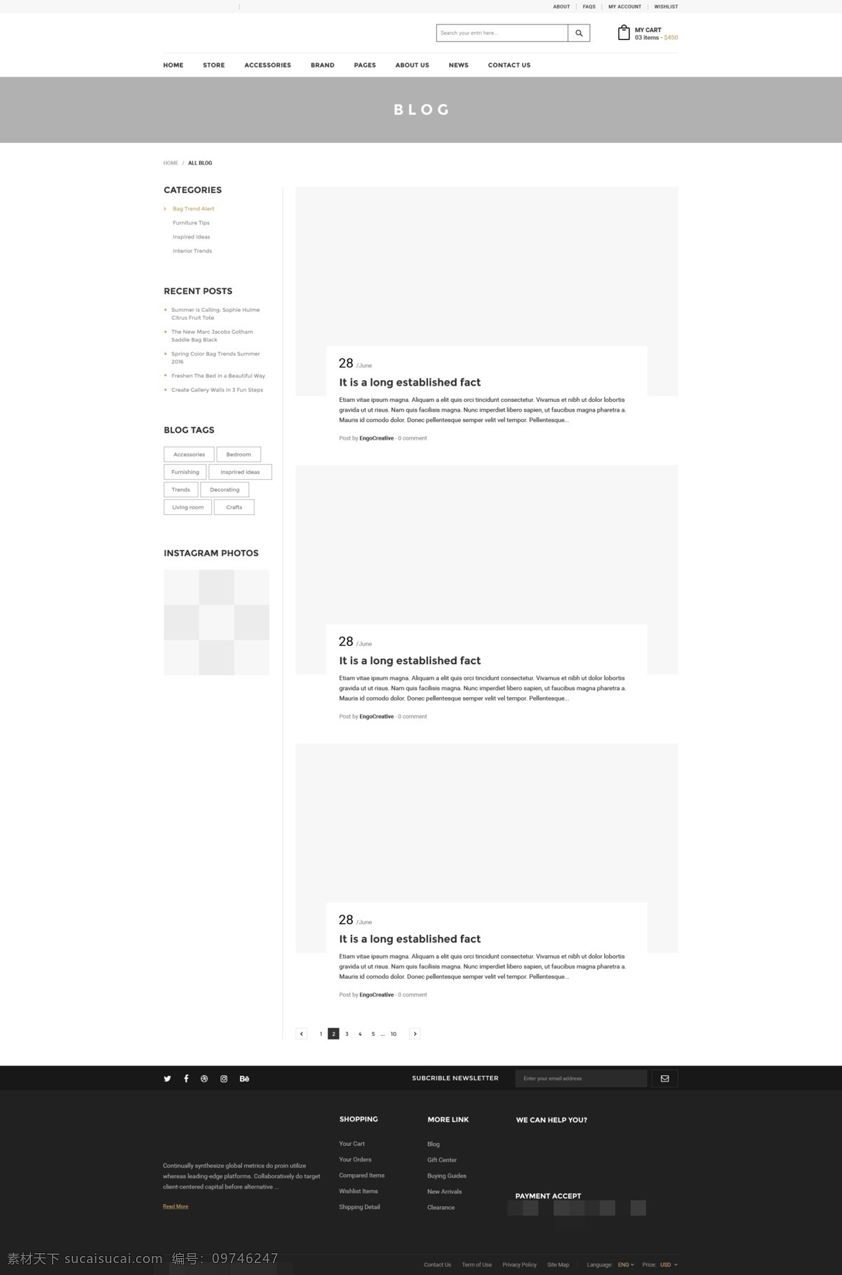 创意 机构 投资 组合 博客 页面 模板 简洁 网页ui ui设计 欧美 psd格式 黑白灰 博客页面 左侧栏 国外模板 高档网页 高档网站