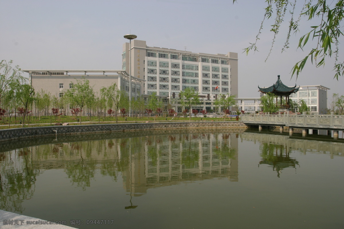明理亭畔 浙 金 院 大学 高校 湖泊 浙金院