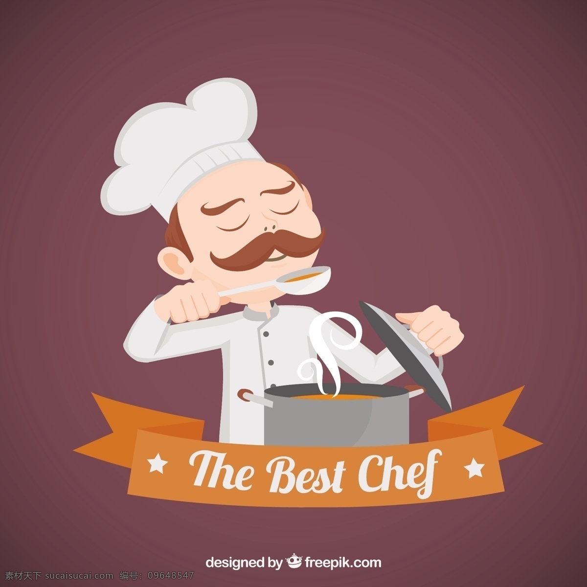 最好的厨师 食品 餐厅 厨房 厨师 烹饪 插图 最佳厨师