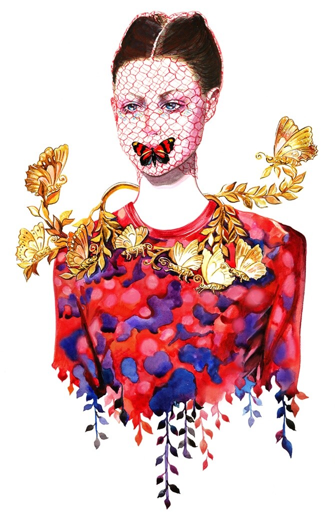 金色 花朵 服装配饰 饰品 装饰品 女人 时尚 饰品图片下载 服装设计 现代时尚 蝴蝶