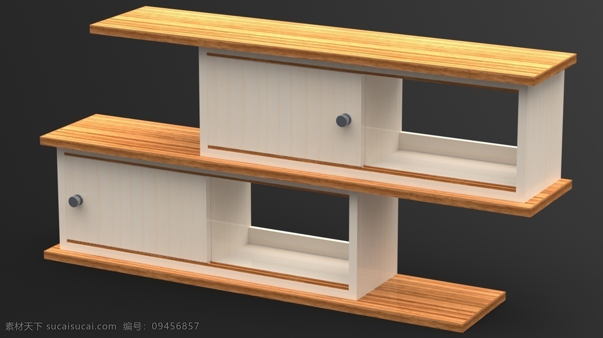 现代 壁挂 架 组件 木工 项目 搁置 3d模型素材 家具模型