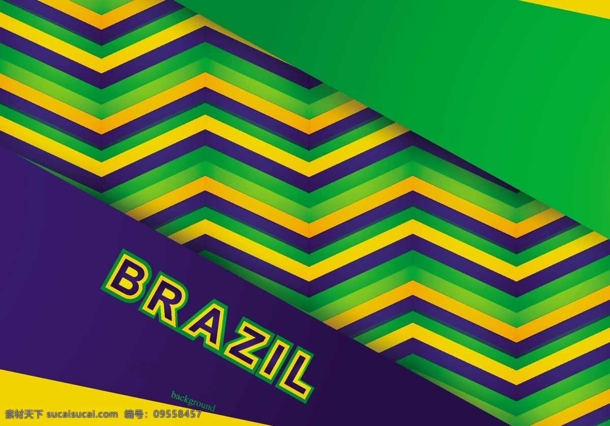巴西 国旗 彩色 图案 色彩 背景 抽象 绿色 商业 线条 表现 质感 条纹 旗帜 名片