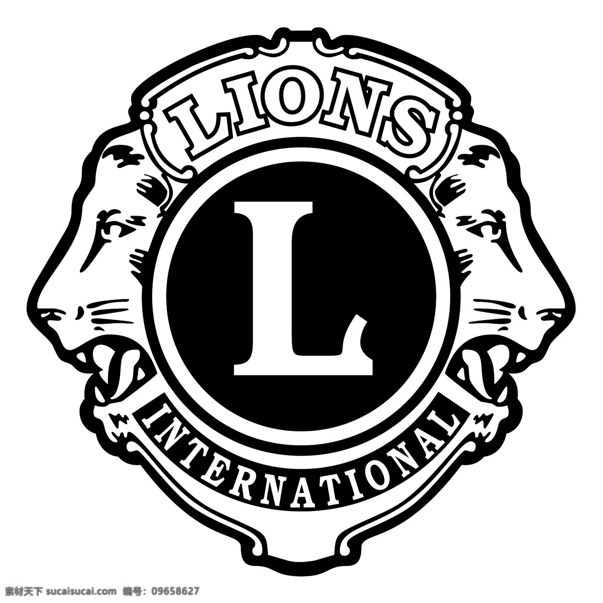 免费 国际 标志 标识 国际狮子会 白色