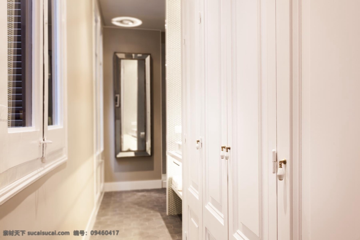 现代 时尚 客厅 走廊 白色 门 室内装修 效果图 白色背景墙 白色门 客厅装修 深灰色地板