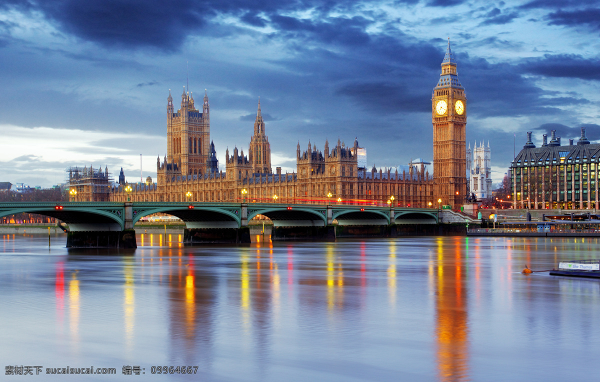 伦敦风景摄影 伦敦夜景 大本钟 建筑风景 泰晤士河 美丽风景 城市风景 城市景色 风景摄影 城市风光 环境家居 蓝色
