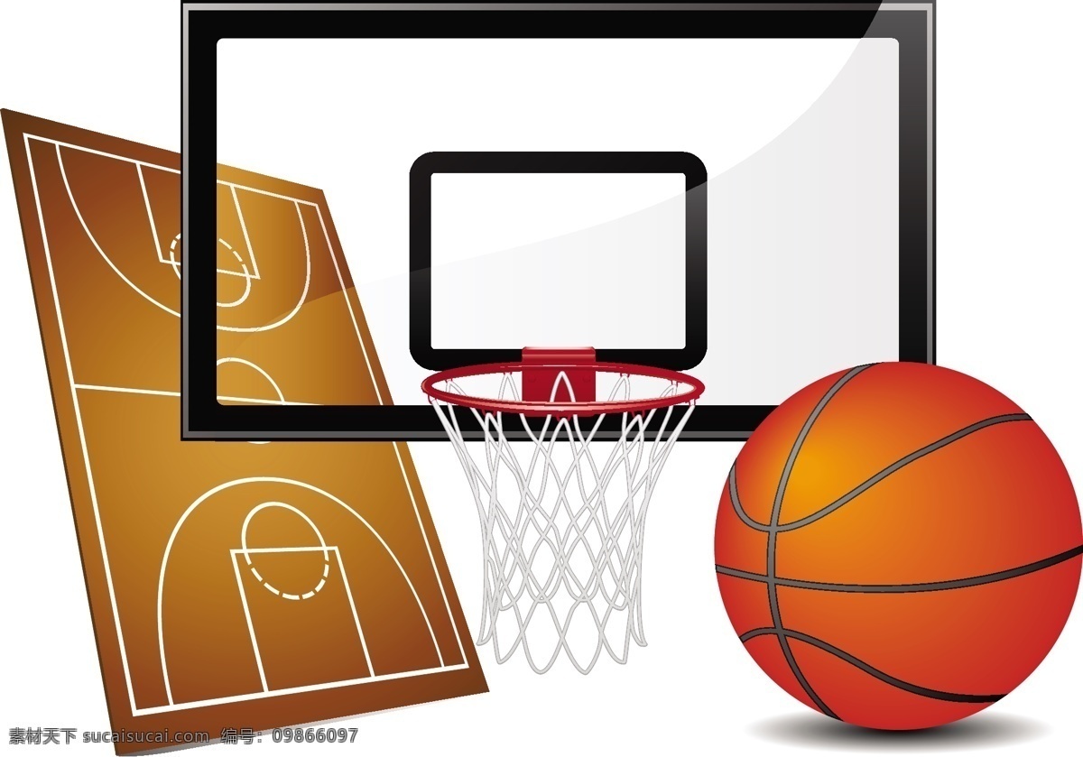 体育器材 矢量 材料 法院 篮球 设备 体育保健用品 矢量图 其他矢量图