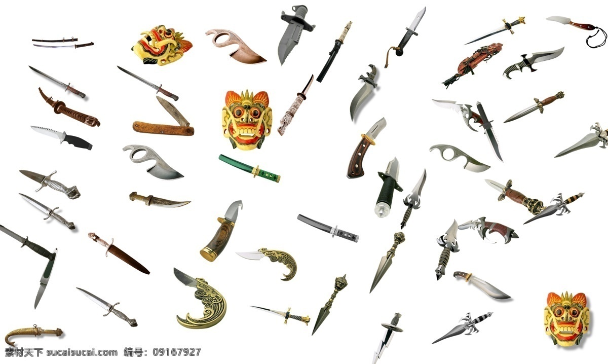 各种兵器 刀 剑 兵器 匕首 psd素材 其他psd 源文件库