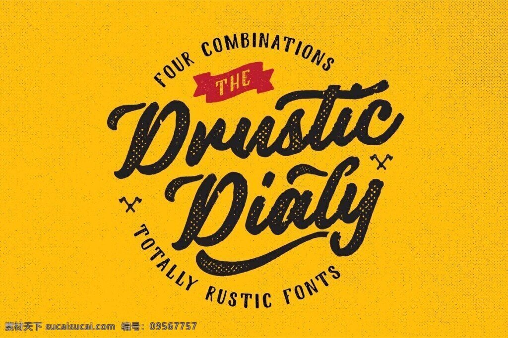 drusticdialy 英文 字体 ttf 创意字体 手写体 印刷字体 英文字体 字体库 字体设计