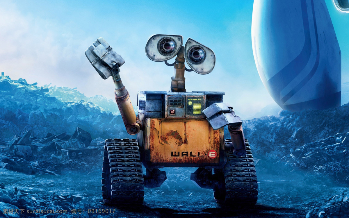 瓦力 wall e 机器人 背景 桌面 影视娱乐 文化艺术