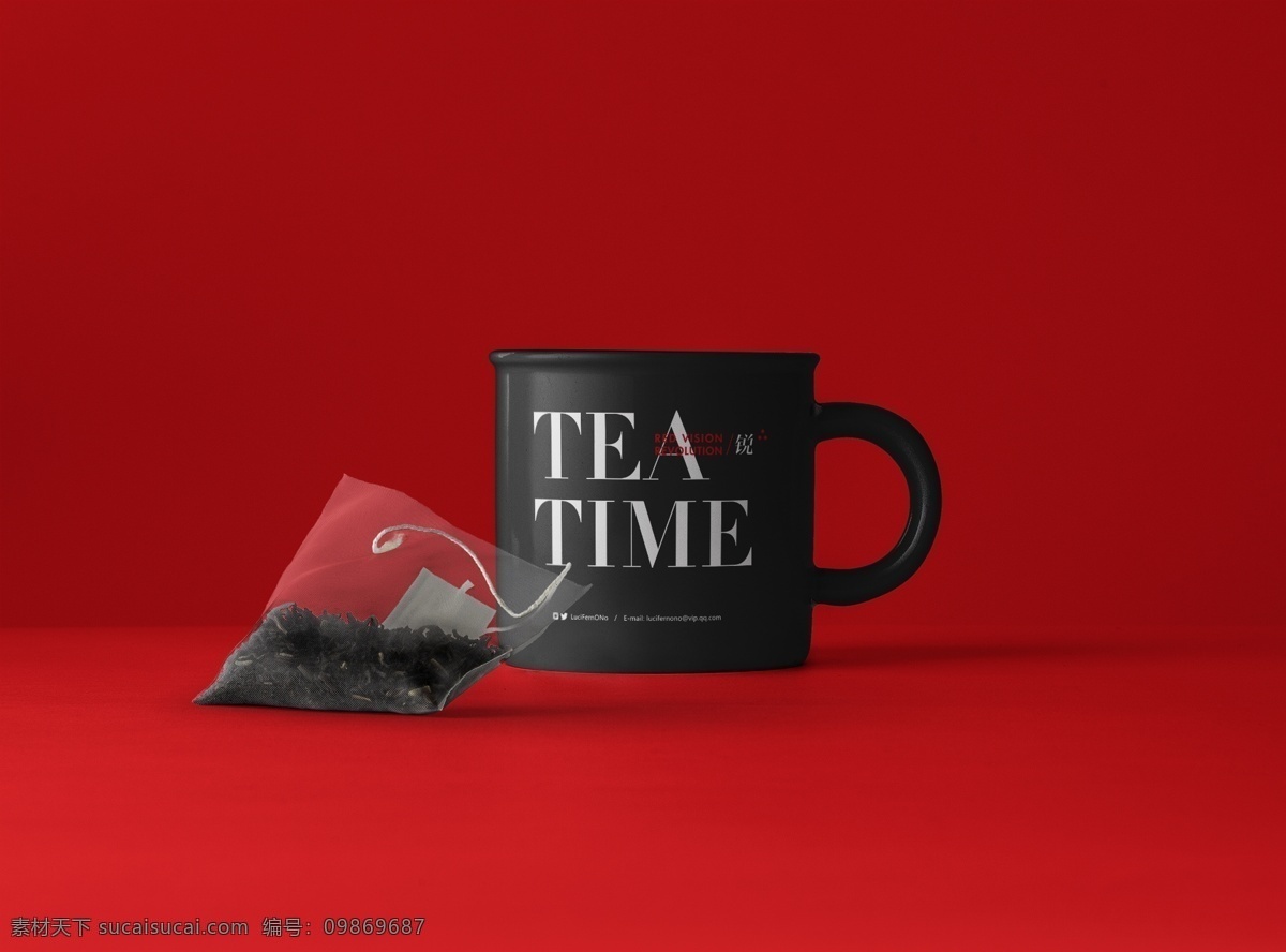 茶杯 搪 瓷杯 茶 袋 袋泡茶 vi 样机 搪瓷杯 茶袋 品牌 分层