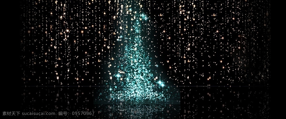 发光 圣诞节 圣诞树 舞台 光效 背景 灯串 光斑 圣诞快乐 黑色