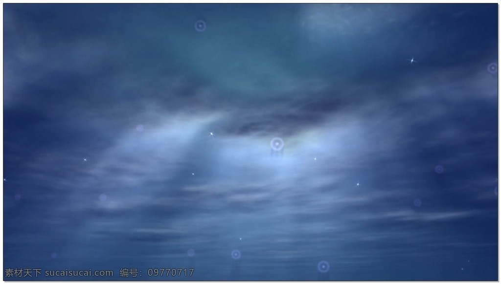 透过 云朵 光 高清视频素材 视频素材 动态视频素材 蓝色 天空 光线