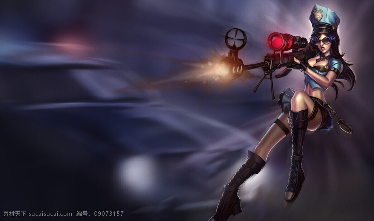 皮城女警 凯特琳 caitlyn 女警狙击 英雄联盟 lol 头像 高清 动漫人物 游戏人物 动漫 动画 动漫动画