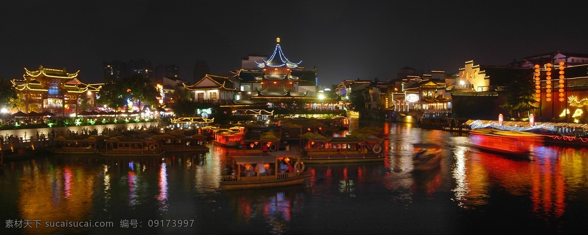 秦淮河畔 江苏 南京 秦淮河 夜景 水乡风情 旅游摄影 国内旅游 摄影图库