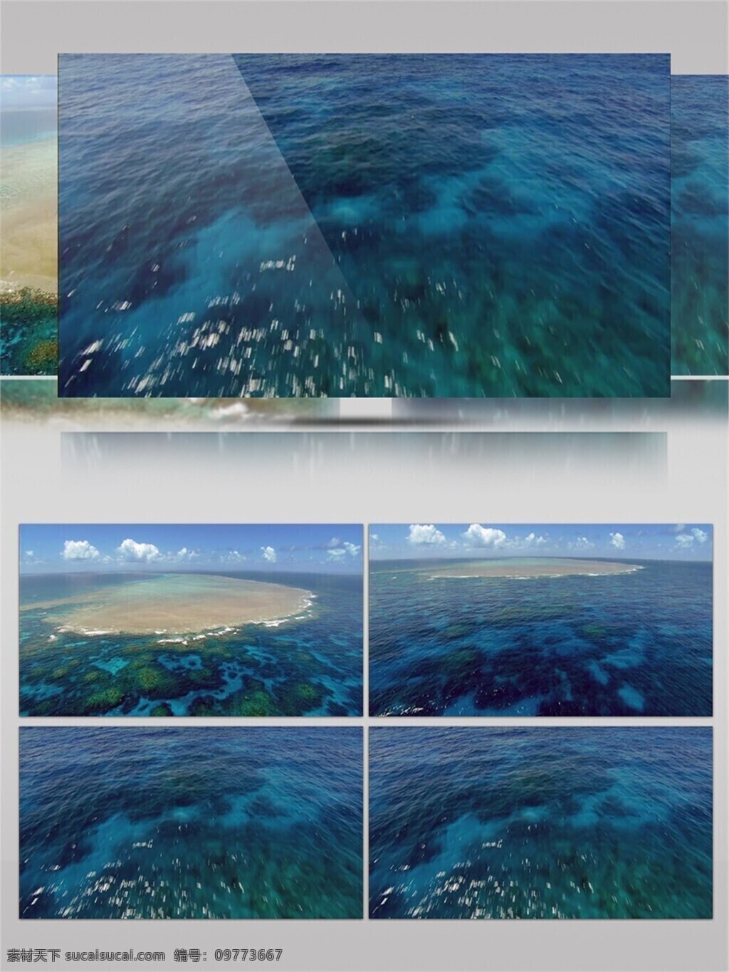探索 海洋 航拍 视频 音效 视频素材 海水 清澈见底 唯美 大海 视频音效