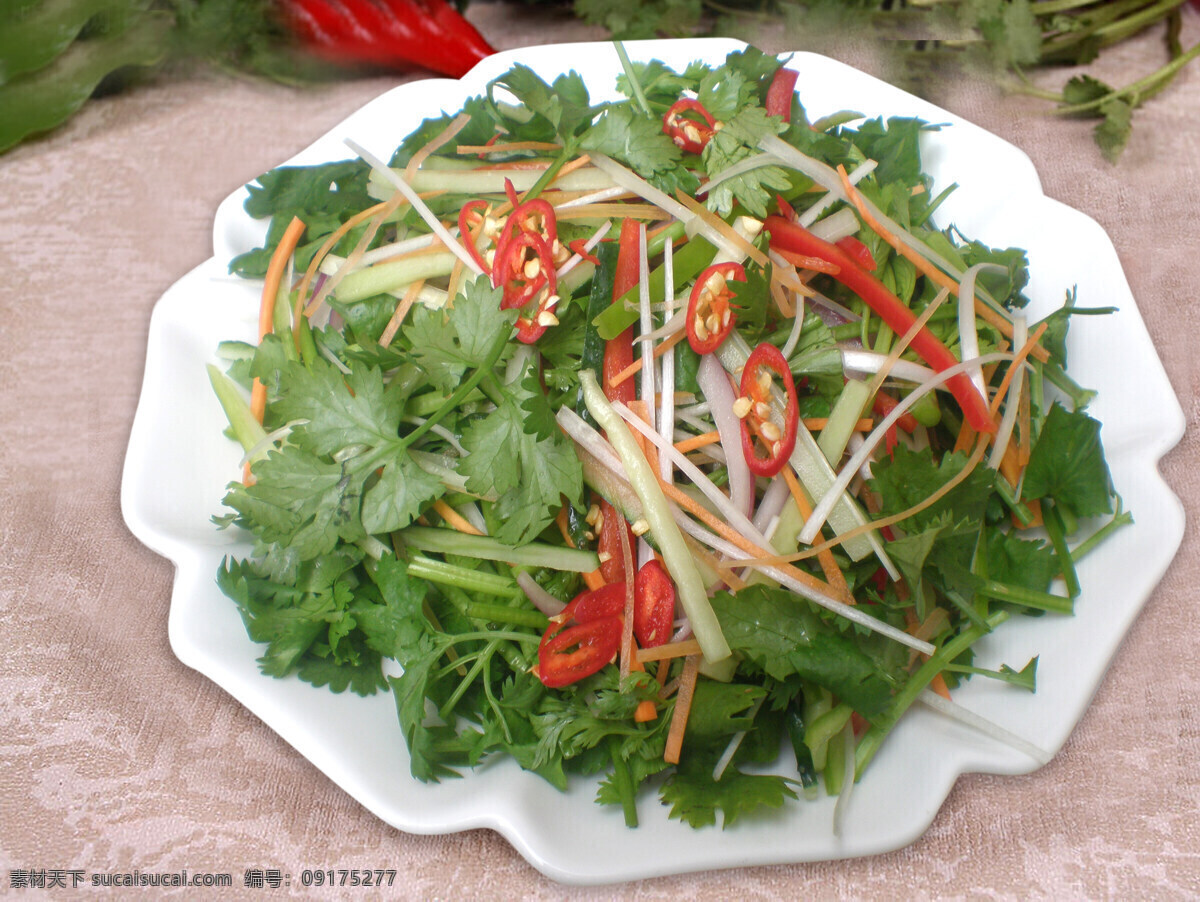 凉拌老虎菜 老虎菜 香拌老虎菜 凉拌菜 菜单 传统美食 餐饮美食