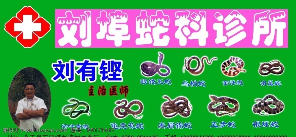 蛇诊所门头 蛇诊所 蛇 毒蛇 其他模版 广告设计模板 源文件