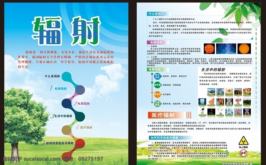 防辐射 医疗辐射 通信辐射 辐射单页 单页