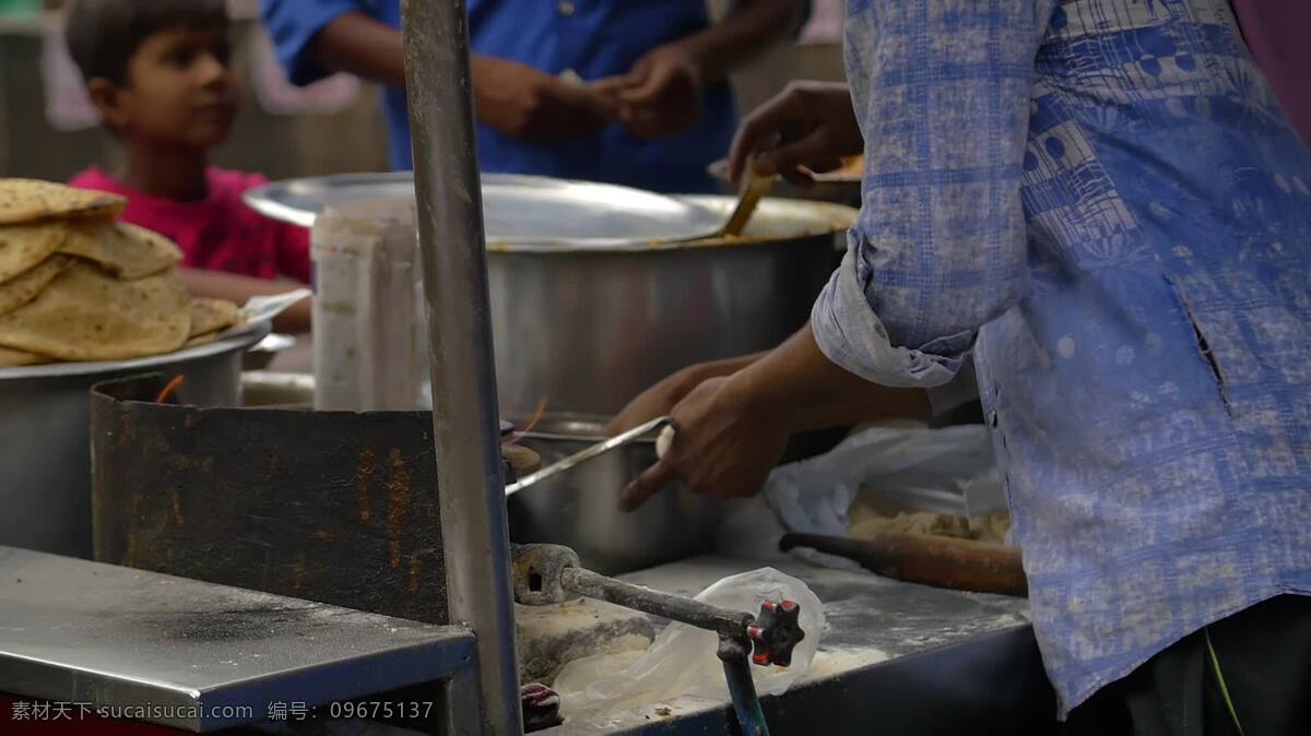 供应商 准备 传统 印度 街头 食品 食品和饮料 食物 小贩 市场 烹饪 亚洲的 亚洲 街头食品 传统的 新鲜的 india17 面团