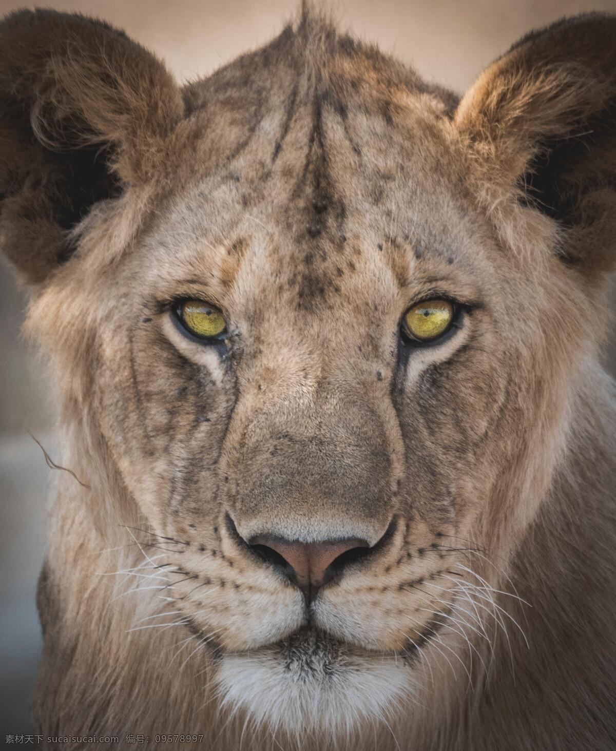狮子 狮王 草原雄狮 猛兽 野生动物 保护动物 生物世界 设计素材 动物