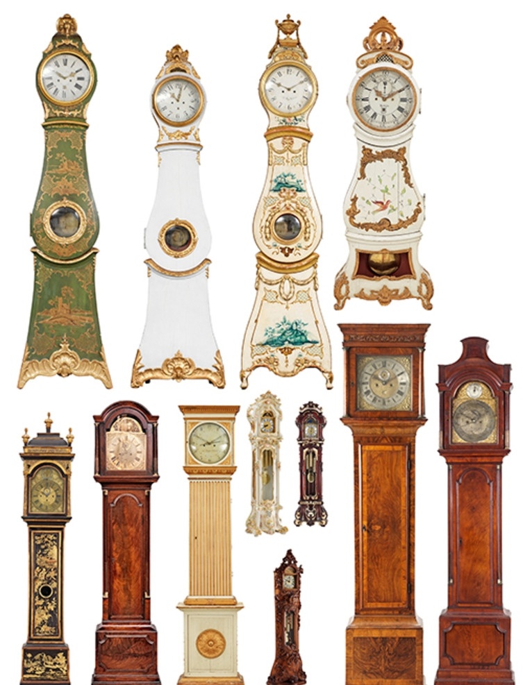 时钟素材 地钟 座钟 机械钟 木钟 大木钟 欧式 旧式 旧款 经典款式 分层