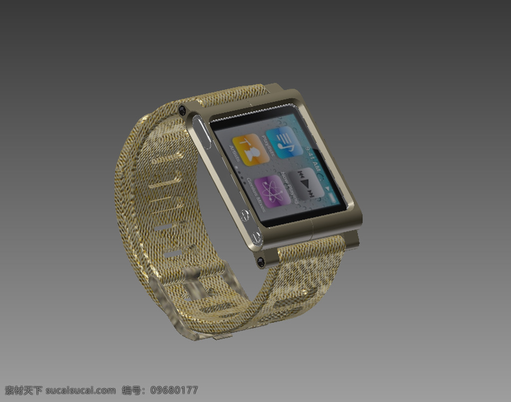 ipodnano 看 工业设计 机械 珠宝 3d模型素材 建筑模型