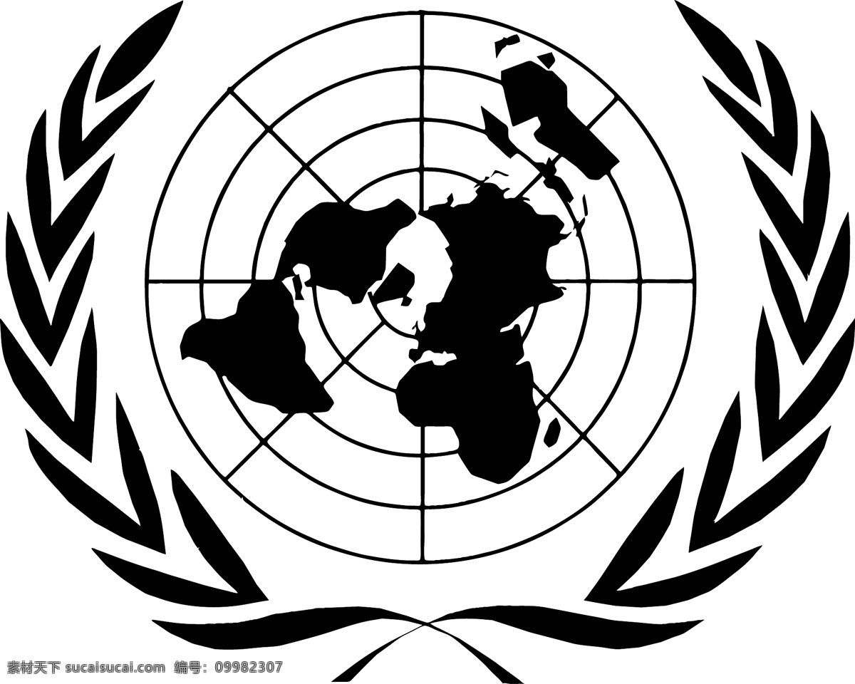 联合国标志 联合国的标志 其他载体 白色