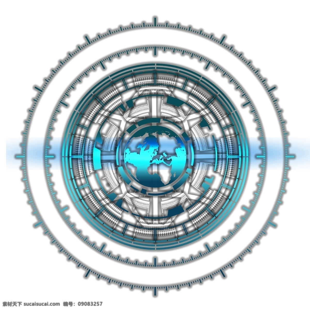 蓝色 科技 科幻 未来 地球 装饰 图案 元素 底纹 背景